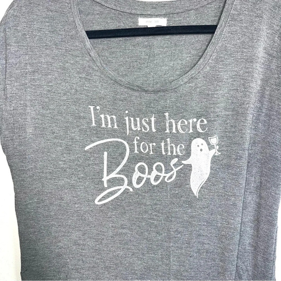 Maurices Dark Gray Here For The Boos Ghost Jersey Graphic Tee Medium Women’s - Picture 5 of 12